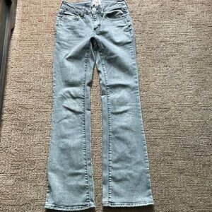 SO Women's Light Gray Flare Jeans